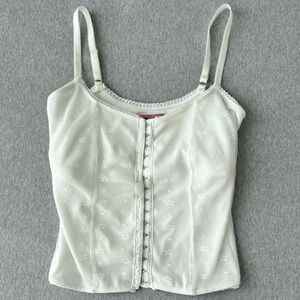 UNIF Cream Lace-Trimmed Camisole